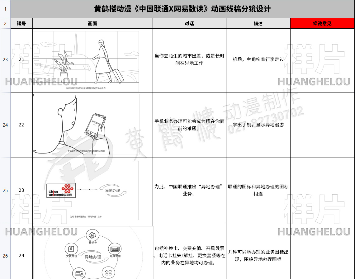 手绘动漫宣传片制作《中国联通X网易数读》动画线稿分镜设计21-24.jpg