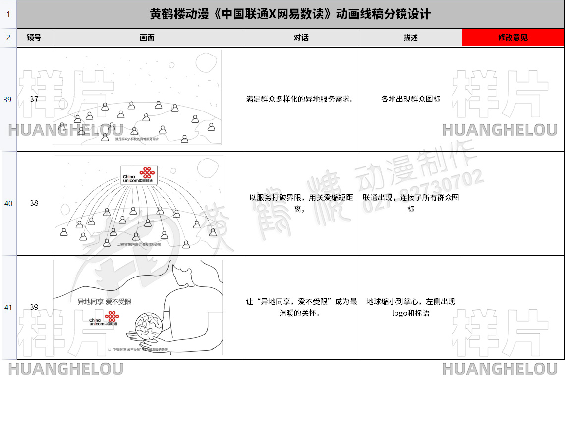 手绘动漫宣传片制作《中国联通X网易数读》动画线稿分镜设计39-41.jpg