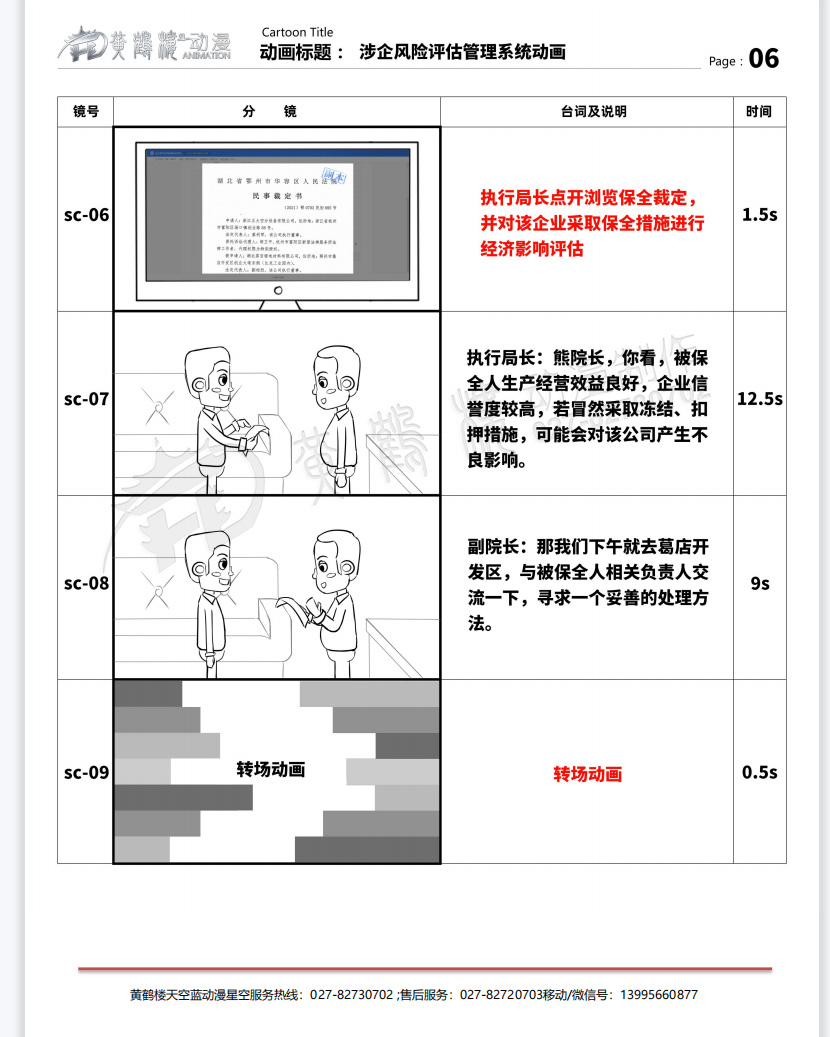 MG动画制作《鄂州市华容区人民法院》涉企风险评估管理系统动画宣传片分镜设计06.jpg