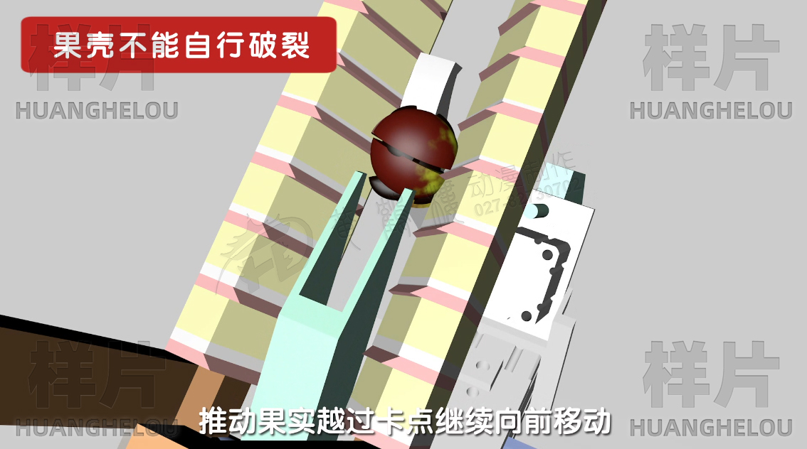 《HGPK-16型气动多通道刨削式油茶果破壳机》三维机械工作原理演示动画制作-果壳不能自行破裂2.jpg